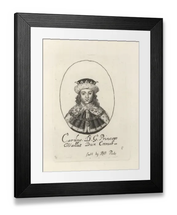 Framed Print : Charles, Prince of Wales, later King Charles II, as a boy Framed Print : Charles, Prince of Wales, later King Charles II, as a boy