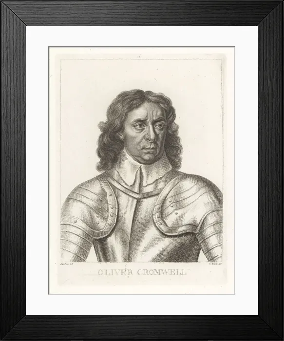 Framed Print : Portrait of Oliver Cromwell, Lord Protector Framed Print : Portrait of Oliver Cromwell, Lord Protector