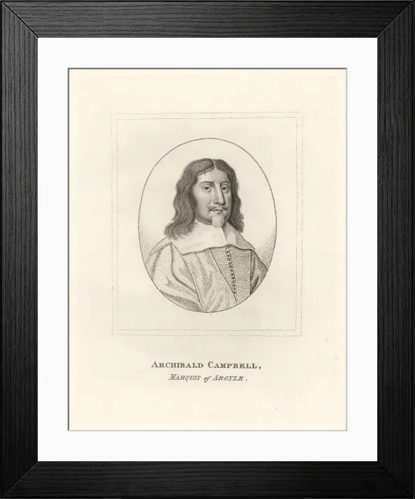 Framed Print : Archibald Campbell, 1st Marquess of Argyll, 1607-1661 Framed Print : Archibald Campbell, 1st Marquess of Argyll, 1607-1661