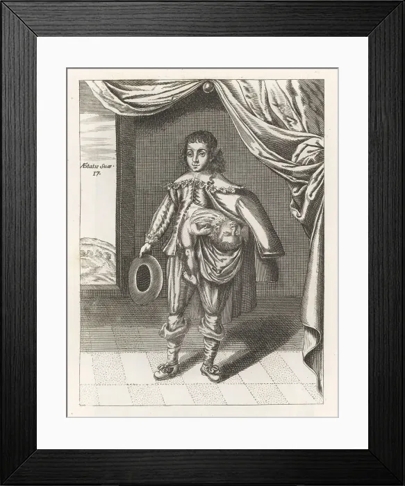 Framed Print : Lazarus and John Baptista Colloredo, parasitic twins, 17th centu