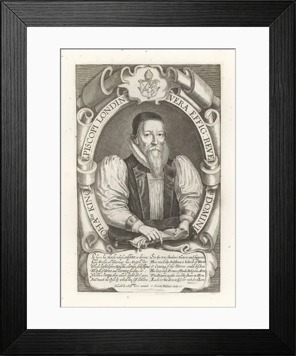 Framed Print : John King, Bishop of London, died 1621 Framed Print : John King, Bishop of London, died 1621