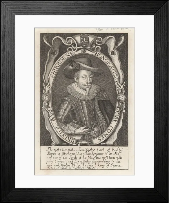 Framed Print : John Digby, 1st Earl of Bristol, English diplomat, 1580-1653 Framed Print : John Digby, 1st Earl of Bristol, English diplomat, 1580-1653