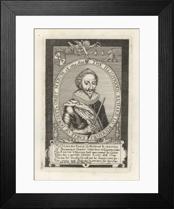 Framed Print : Richard Sackville, Lord Buckhurst, 3rd Earl of Dorset, 1589-1624 Framed Print : Richard Sackville, Lord Buckhurst, 3rd Earl of Dorset, 1589-1624