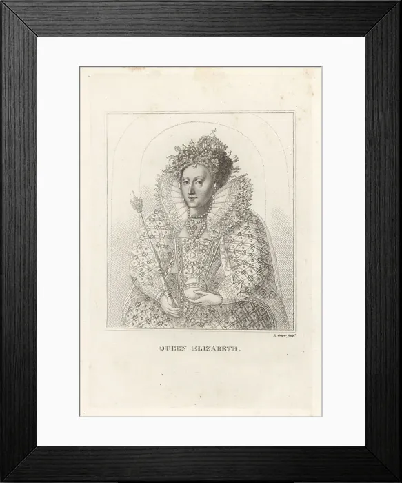 Framed Print : Queen Elizabeth I of England, 1533-1803 Framed Print : Queen Elizabeth I of England, 1533-1803