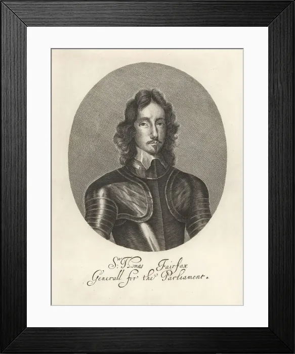 Framed Print : Sir Thomas Fairfax, Parliamentary General, 1612-1671 Framed Print : Sir Thomas Fairfax, Parliamentary General, 1612-1671