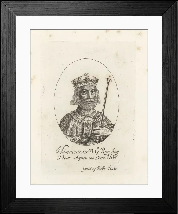 Framed Print : Henry III, King of England, 1207-1272 Framed Print : Henry III, King of England, 1207-1272
