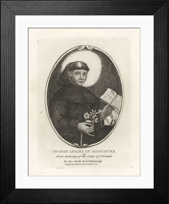 Framed Print : George Lesley of Monymusk, Brother Archangel, died 1637 Framed Print : George Lesley of Monymusk, Brother Archangel, died 1637