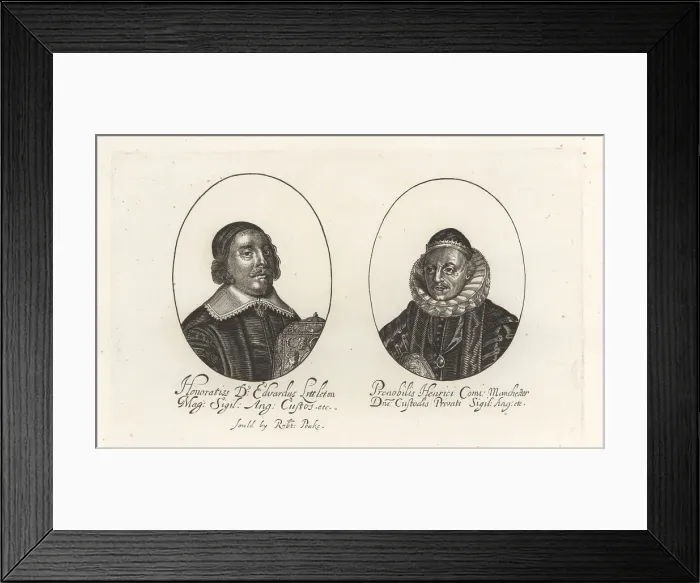 Framed Print : Edward Littleton and Henry Montagu, British Judges, 17th century Framed Print : Edward Littleton and Henry Montagu, British Judges, 17th century