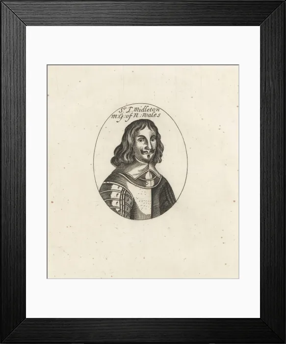 Framed Print : Sir John Middleton, Scottish soldier and general, 1608-1674 Framed Print : Sir John Middleton, Scottish soldier and general, 1608-1674