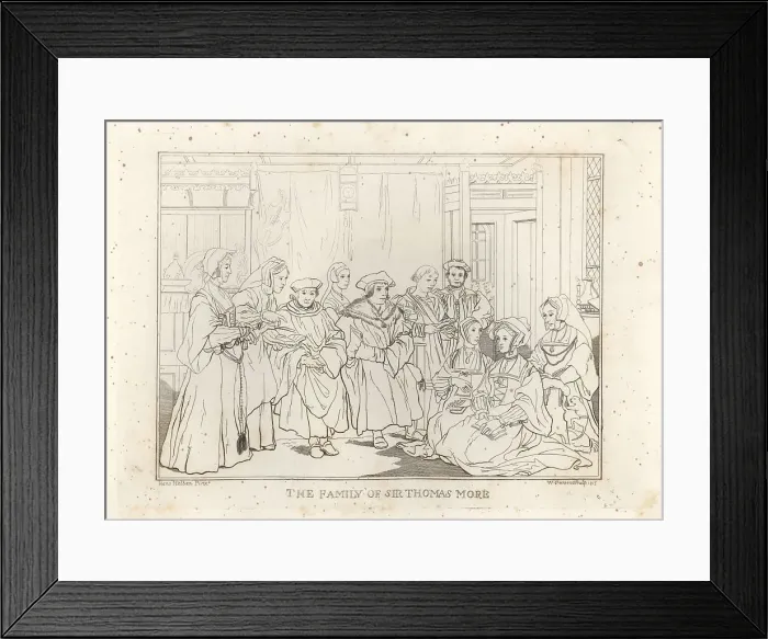 Framed Print : The Family of Sir Thomas More, Lord Chancellor, 1478-1535 Framed Print : The Family of Sir Thomas More, Lord Chancellor, 1478-1535