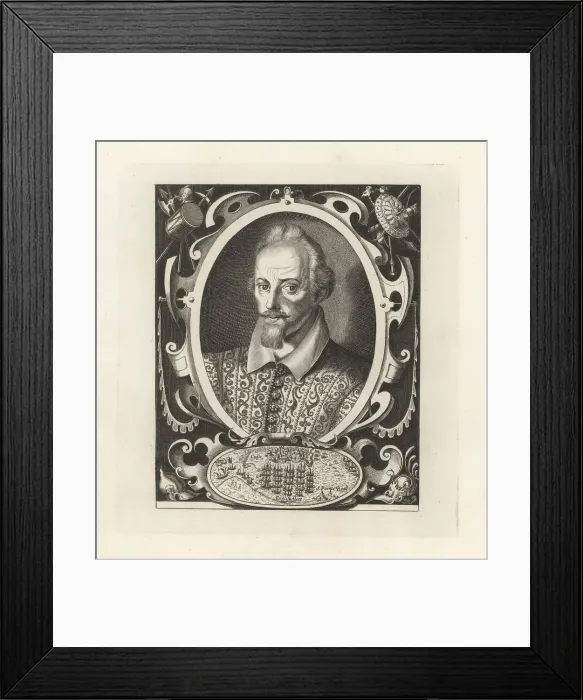 Framed Print : Sir Walter Raleigh, English Elizabethan statesman, c. 1552-161 Framed Print : Sir Walter Raleigh, English Elizabethan statesman, c. 1552-161