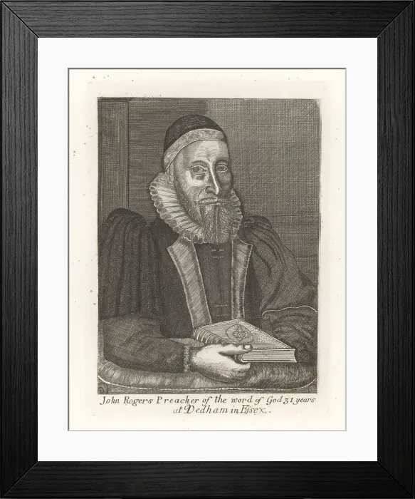 Framed Print : John Rogers, English Puritan preacher, c. 1570-1636 Framed Print : John Rogers, English Puritan preacher, c. 1570-1636