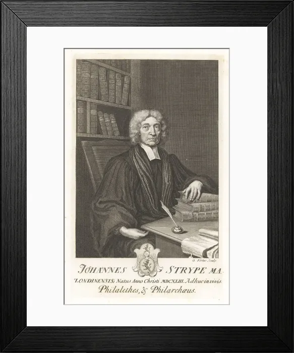 Framed Print : John Strype, English historian and biographer, 1643-1737 Framed Print : John Strype, English historian and biographer, 1643-1737