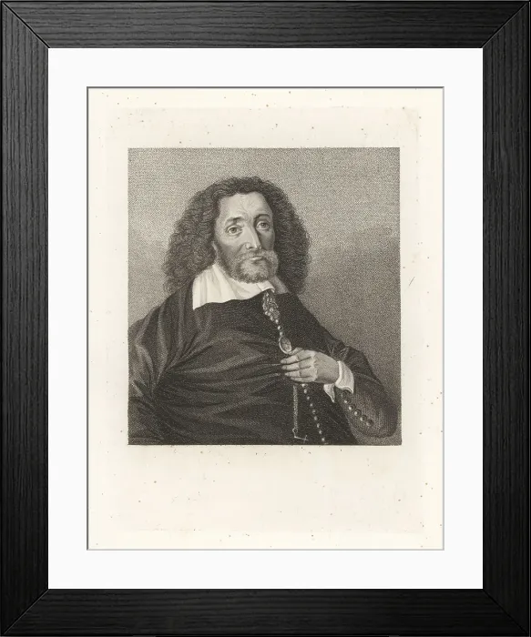 Framed Print : John Tradescant the Younger, botanist and gardener, 1608-1662 Framed Print : John Tradescant the Younger, botanist and gardener, 1608-1662