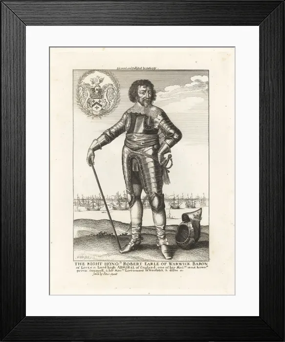 Framed Print : Robert Rich, 2nd Earl of Warwick, 1587-1658 Framed Print : Robert Rich, 2nd Earl of Warwick, 1587-1658