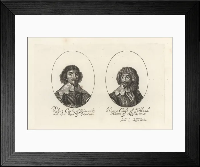 Framed Print : Robert Rich and Henry Rich, father and son Framed Print : Robert Rich and Henry Rich, father and son