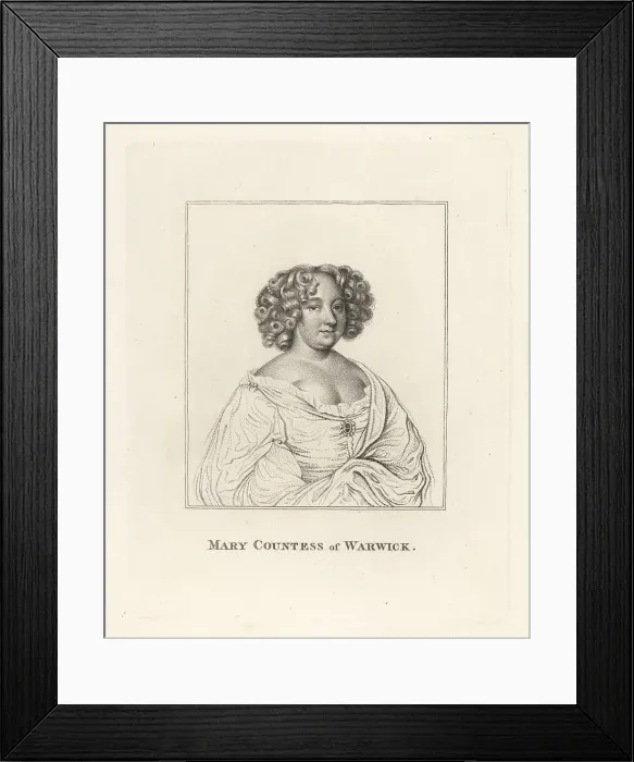 Framed Print : Mary Rich, Countess of Warwick, 1625-1678 Framed Print : Mary Rich, Countess of Warwick, 1625-1678