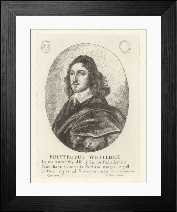 Framed Print : Sir Bulstrode Whitelocke, English lawyer, diplomat, 1605-1675 Framed Print : Sir Bulstrode Whitelocke, English lawyer, diplomat, 1605-1675