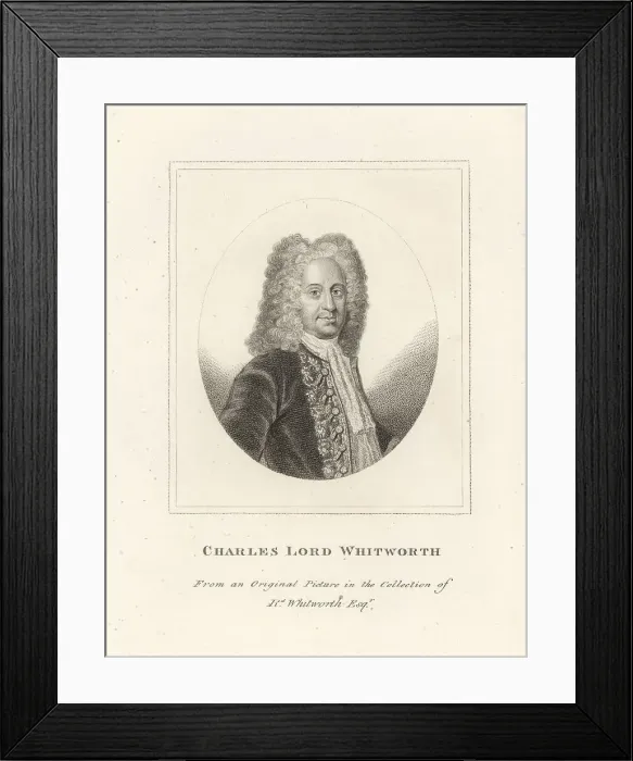 Framed Print : Charles Whitworth, 1st Baron Whitworth, 1675-1725 Framed Print : Charles Whitworth, 1st Baron Whitworth, 1675-1725