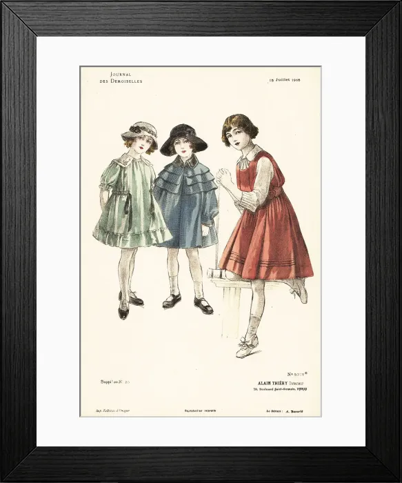 Framed Print : Young girls playing croquet, WWI Framed Print : Young girls playing croquet, WWI