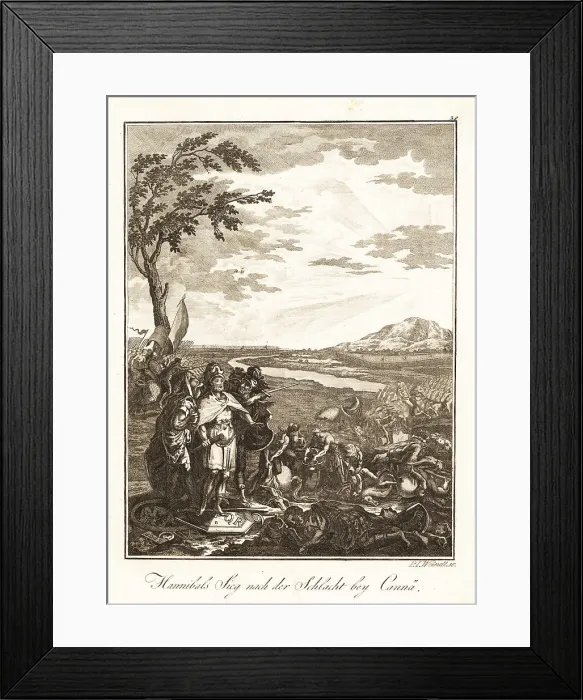 Framed Print : The victory of Hannibal over the Romans at the Battle of Cannae Framed Print : The victory of Hannibal over the Romans at the Battle of Cannae