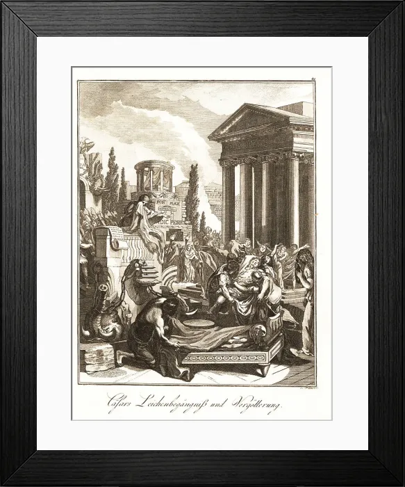 Framed Print : Funeral rites and apotheosis of Julius Caesar, 44 BC Framed Print : Funeral rites and apotheosis of Julius Caesar, 44 BC