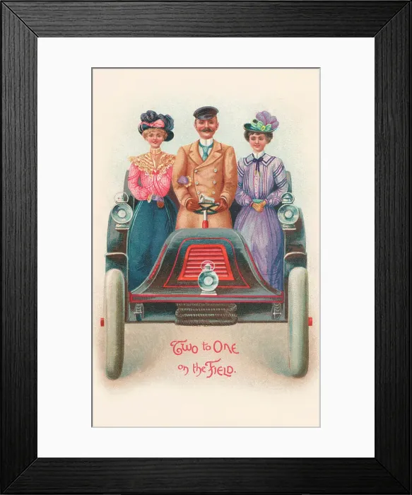 Framed Print : Edwardian Ladies & Gent Framed Print : Edwardian Ladies & Gent