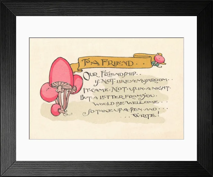 Framed Print : Message to a Friend Framed Print : Message to a Friend