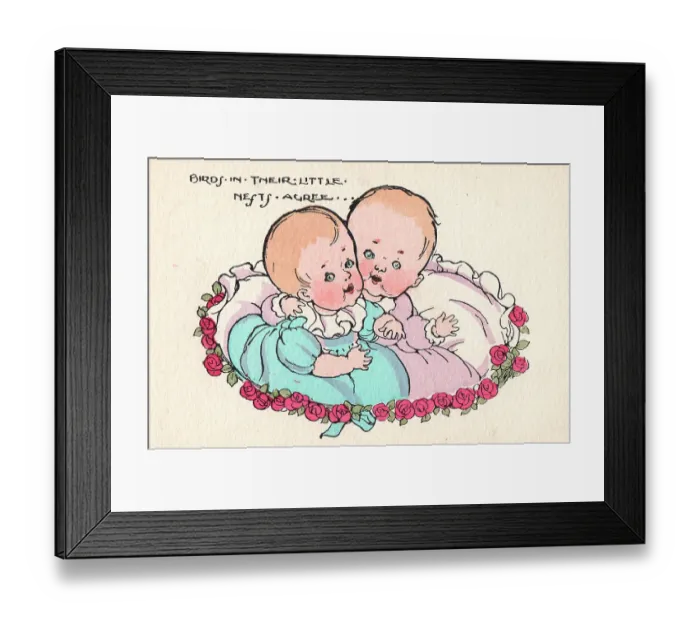Framed Print : Happy Babies Framed Print : Happy Babies