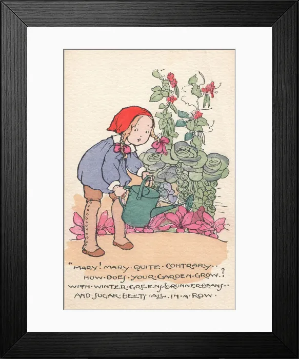 Framed Print : Nursery Rhyme Framed Print : Nursery Rhyme