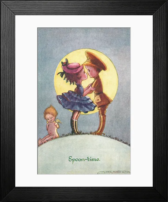 Framed Print : Spooning Couple Framed Print : Spooning Couple