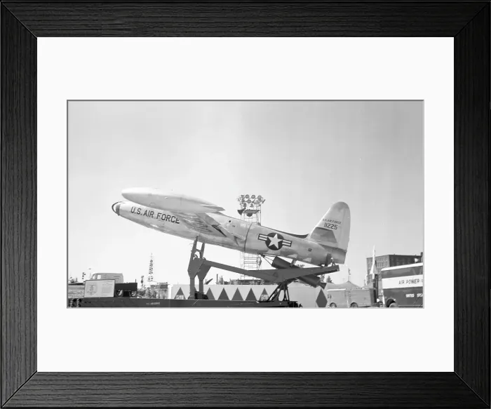 Framed Print : Republic F-84G Thunderjet 51-1225 ZELL Framed Print : Republic F-84G Thunderjet 51-1225 ZELL