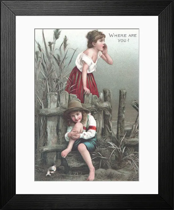 Framed Print : Hide & Seek Framed Print : Hide & Seek