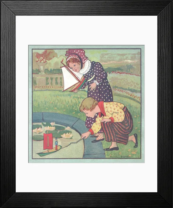 Framed Print : Playing with Boats Framed Print : Playing with Boats