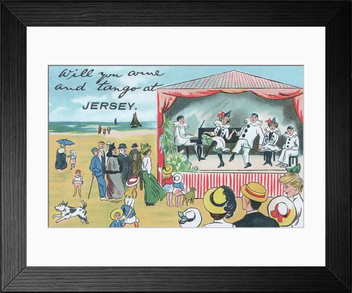 Framed Print : Beach Pierrots Framed Print : Beach Pierrots