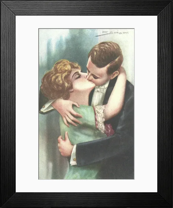 Framed Print : Embracing Couple