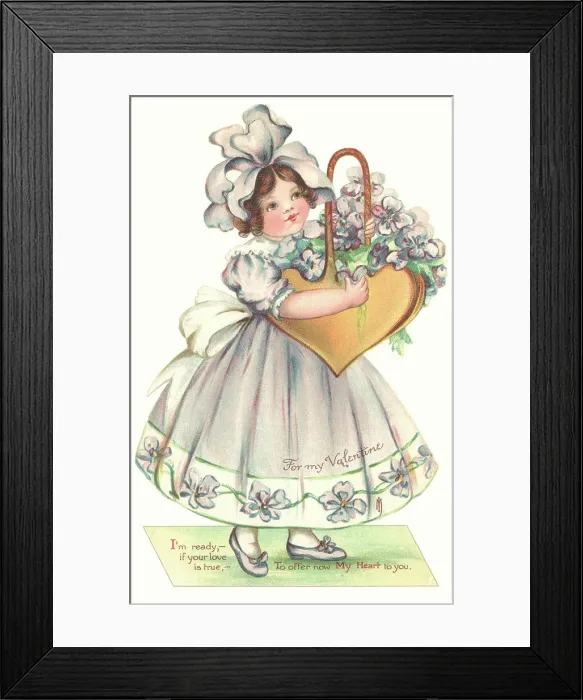Framed Print : Valentine card Framed Print : Valentine card