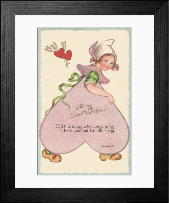 Framed Print : Valentine card Framed Print : Valentine card