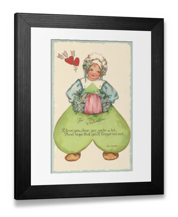 Framed Print : Valentine card Framed Print : Valentine card