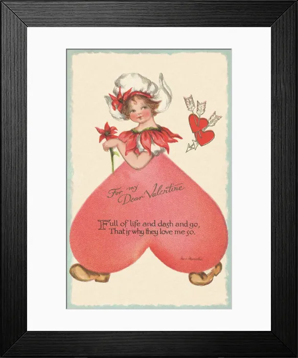 Framed Print : Valentine card Framed Print : Valentine card
