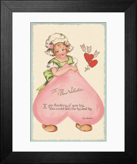 Framed Print : Valentine card Framed Print : Valentine card