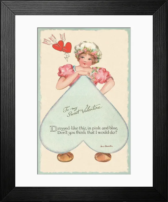 Framed Print : Valentine card Framed Print : Valentine card