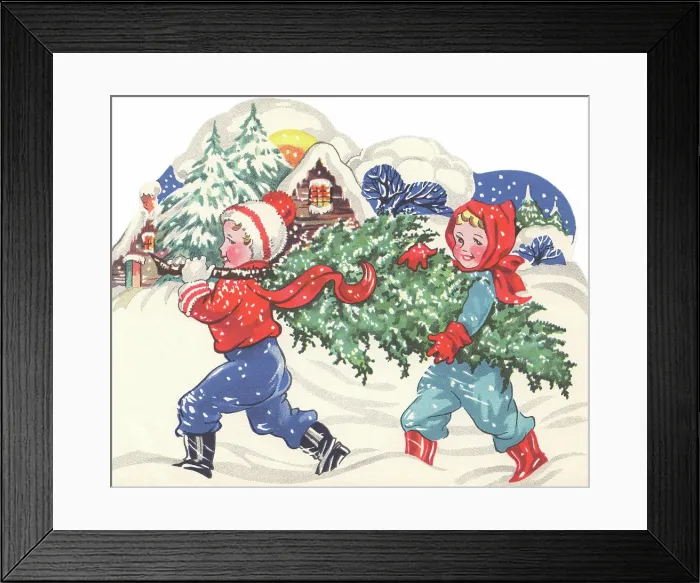 Framed Print : Carrying an Xmas Tree Framed Print : Carrying an Xmas Tree