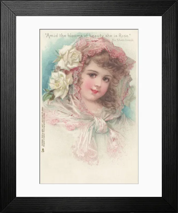 Framed Print : Portrait of a Young Girl Framed Print : Portrait of a Young Girl