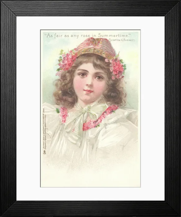Framed Print : Portrait of a Young Girl Framed Print : Portrait of a Young Girl