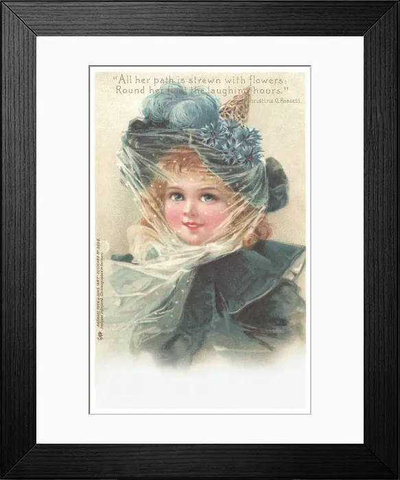 Framed Print : Portrait of a Young Girl Framed Print : Portrait of a Young Girl