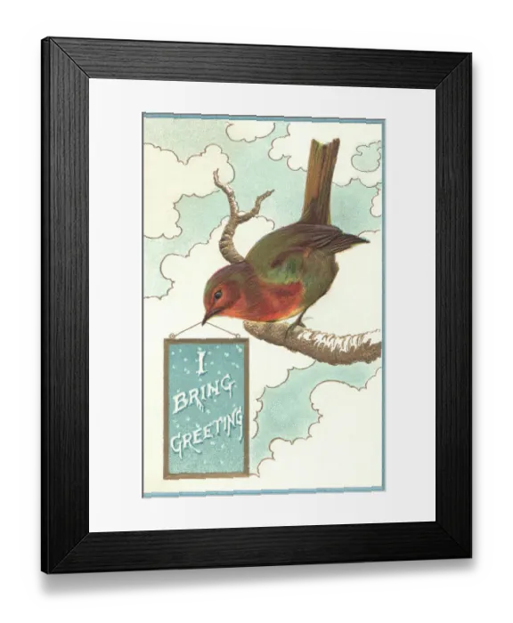 Framed Print : Christmas Robin Framed Print : Christmas Robin