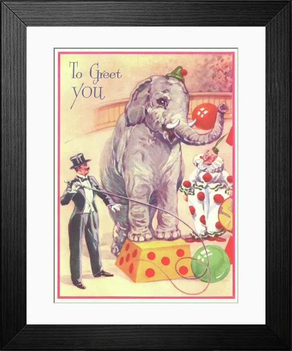 Framed Print : Circus Scene Framed Print : Circus Scene