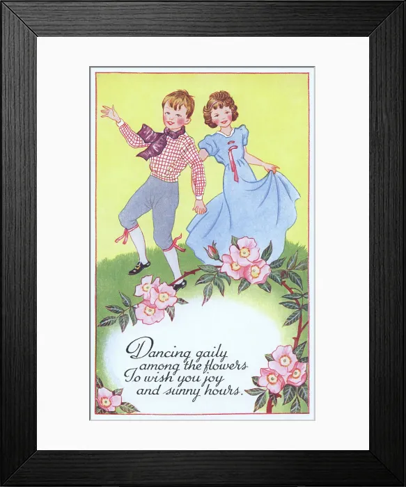 Framed Print : Boy & Girl Dancing Framed Print : Boy & Girl Dancing