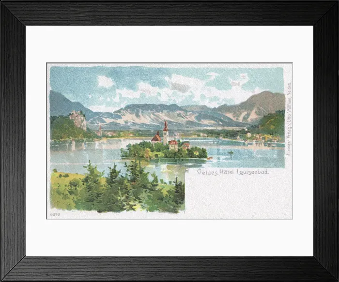 Framed Print : Hotel Luisenbad, Bled Framed Print : Hotel Luisenbad, Bled